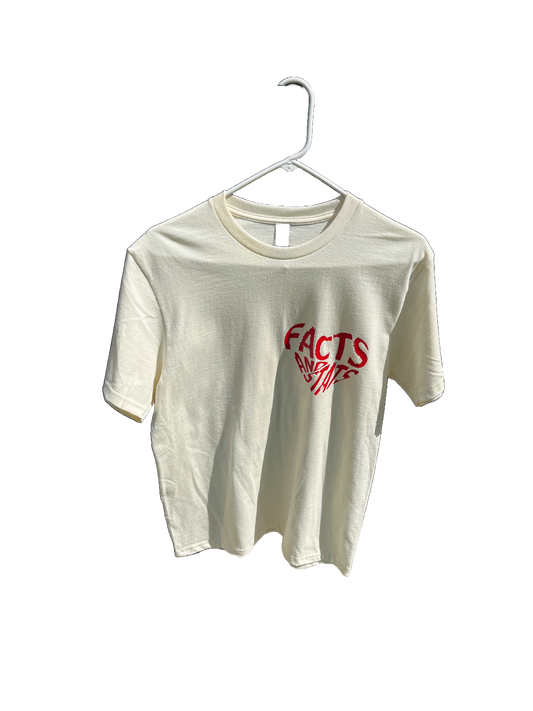 Love Facts And Stats Off White Shirt